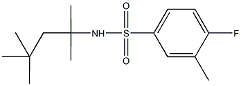 4-fluoro-3-methyl-N-(1,1,3,3-tetramethylbutyl)benzenesulfonamide|