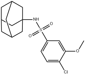N-(1-adamantyl)-4-chloro-3-methoxybenzenesulfonamide|
