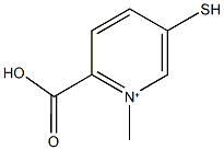 2-carboxy-1-methyl-5-sulfanylpyridinium 化学構造式
