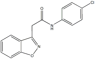 2-(1,2-benzisoxazol-3-yl)-N-(4-chlorophenyl)acetamide Structure