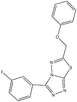 [3-(3-fluorophenyl)[1,2,4]triazolo[3,4-b][1,3,4]thiadiazol-6-yl]methyl phenyl ether Structure