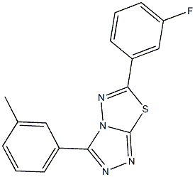 6-(3-fluorophenyl)-3-(3-methylphenyl)[1,2,4]triazolo[3,4-b][1,3,4]thiadiazole Structure