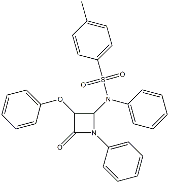 794553-01-8 4-methyl-N-(4-oxo-3-phenoxy-1-phenyl-2-azetidinyl)-N-phenylbenzenesulfonamide