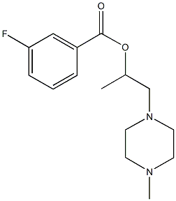 1-methyl-2-(4-methyl-1-piperazinyl)ethyl 3-fluorobenzoate Structure