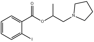 1-methyl-2-(1-pyrrolidinyl)ethyl 2-iodobenzoate Structure