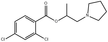1-methyl-2-(1-pyrrolidinyl)ethyl 2,4-dichlorobenzoate Struktur