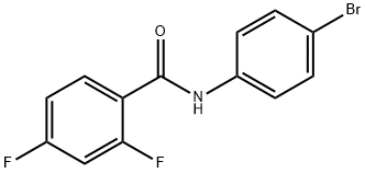N-(4-bromophenyl)-2,4-difluorobenzamide Struktur