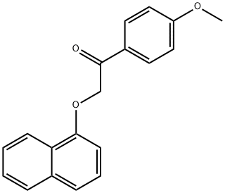 1-(4-methoxyphenyl)-2-(1-naphthyloxy)ethanone Structure