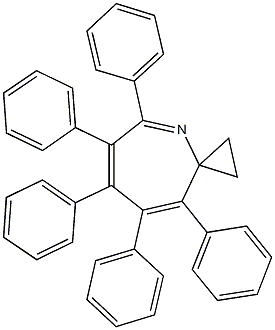 5,6,7,8,9-pentaphenyl-4-azaspiro[2.6]nona-4,6,8-triene Struktur