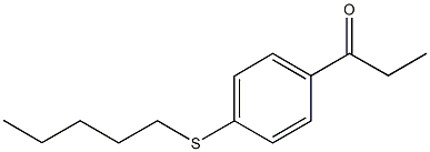 1-[4-(pentylsulfanyl)phenyl]-1-propanone 结构式