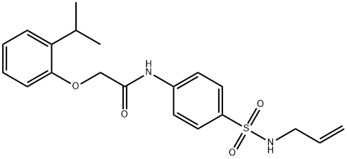 N-{4-[(allylamino)sulfonyl]phenyl}-2-(2-isopropylphenoxy)acetamide Structure
