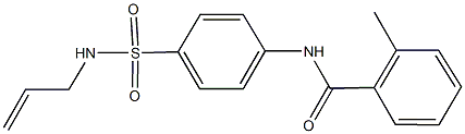 N-{4-[(allylamino)sulfonyl]phenyl}-2-methylbenzamide Structure