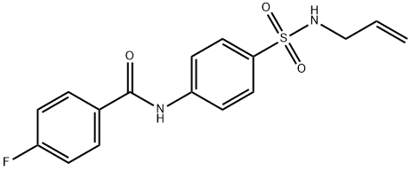 N-{4-[(allylamino)sulfonyl]phenyl}-4-fluorobenzamide Struktur