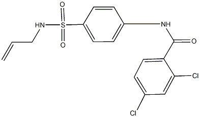 N-{4-[(allylamino)sulfonyl]phenyl}-2,4-dichlorobenzamide Struktur