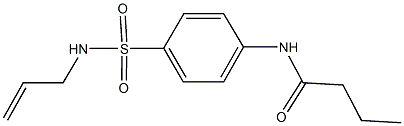 N-{4-[(allylamino)sulfonyl]phenyl}butanamide Structure