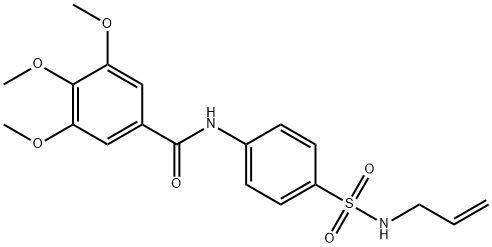 N-{4-[(allylamino)sulfonyl]phenyl}-3,4,5-trimethoxybenzamide Structure