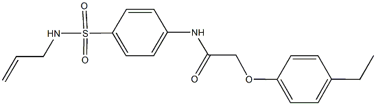 N-{4-[(allylamino)sulfonyl]phenyl}-2-(4-ethylphenoxy)acetamide Structure