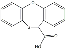 11H-dibenzo[b,f][1,4]oxathiepine-11-carboxylic acid Struktur