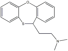 2-(11H-dibenzo[b,f][1,4]oxathiepin-11-yl)-N,N-dimethylethanamine Struktur