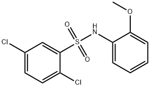 2,5-dichloro-N-(2-methoxyphenyl)benzenesulfonamide 结构式