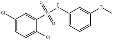 2,5-dichloro-N-(3-methoxyphenyl)benzenesulfonamide Struktur