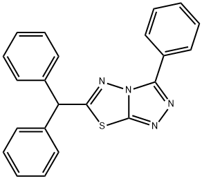 6-benzhydryl-3-phenyl[1,2,4]triazolo[3,4-b][1,3,4]thiadiazole Structure