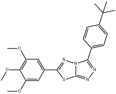 825604-38-4 3-(4-tert-butylphenyl)-6-(3,4,5-trimethoxyphenyl)[1,2,4]triazolo[3,4-b][1,3,4]thiadiazole