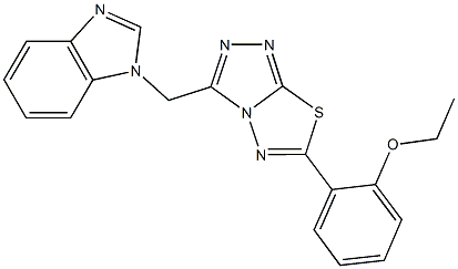 2-[3-(1H-benzimidazol-1-ylmethyl)[1,2,4]triazolo[3,4-b][1,3,4]thiadiazol-6-yl]phenyl ethyl ether|