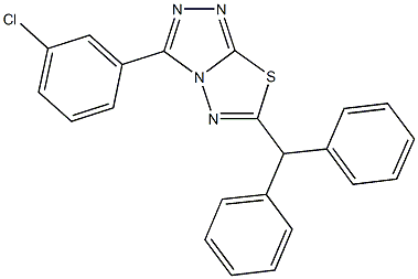 6-benzhydryl-3-(3-chlorophenyl)[1,2,4]triazolo[3,4-b][1,3,4]thiadiazole|
