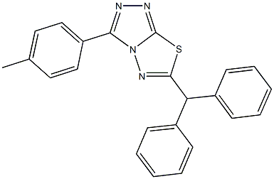 6-benzhydryl-3-(4-methylphenyl)[1,2,4]triazolo[3,4-b][1,3,4]thiadiazole|