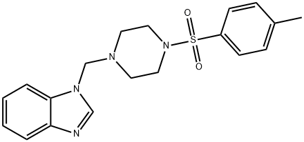 825607-21-4 1-({4-[(4-methylphenyl)sulfonyl]-1-piperazinyl}methyl)-1H-benzimidazole