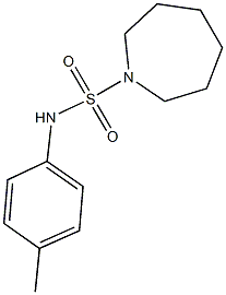 N-(4-methylphenyl)-1-azepanesulfonamide,825607-39-4,结构式