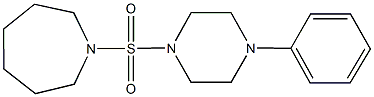 1-[(4-phenyl-1-piperazinyl)sulfonyl]azepane Struktur