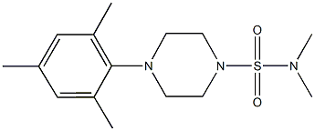4-mesityl-N,N-dimethyl-1-piperazinesulfonamide 结构式