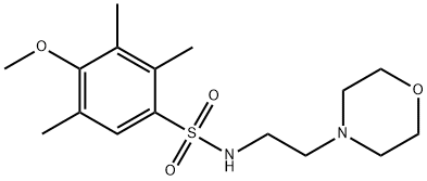 4-methoxy-2,3,5-trimethyl-N-[2-(4-morpholinyl)ethyl]benzenesulfonamide|