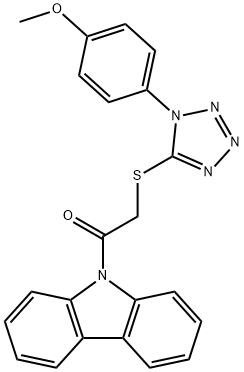 4-(5-{[2-(9H-carbazol-9-yl)-2-oxoethyl]sulfanyl}-1H-tetraazol-1-yl)phenyl methyl ether|