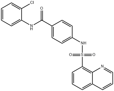 N-(2-chlorophenyl)-4-[(8-quinolinylsulfonyl)amino]benzamide