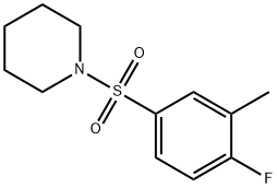 1-[(4-fluoro-3-methylphenyl)sulfonyl]piperidine Structure