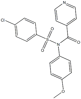 827332-21-8 4-chloro-N-isonicotinoyl-N-(4-methoxyphenyl)benzenesulfonamide