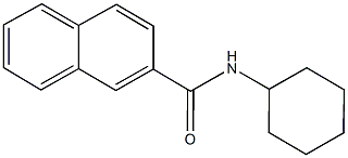 N-cyclohexyl-2-naphthamide Structure