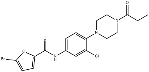 831250-49-8 5-bromo-N-[3-chloro-4-(4-propionyl-1-piperazinyl)phenyl]-2-furamide