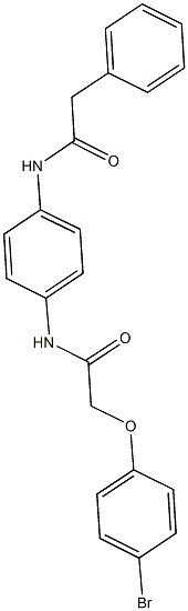 2-(4-bromophenoxy)-N-{4-[(phenylacetyl)amino]phenyl}acetamide,833428-80-1,结构式