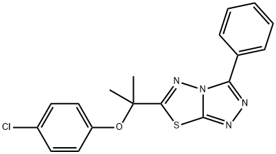 83676-91-9 4-chlorophenyl 1-methyl-1-(3-phenyl[1,2,4]triazolo[3,4-b][1,3,4]thiadiazol-6-yl)ethyl ether