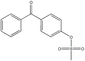 メタンスルホン酸4-ベンゾイルフェニル 化学構造式