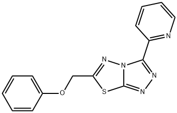 phenyl [3-(2-pyridinyl)[1,2,4]triazolo[3,4-b][1,3,4]thiadiazol-6-yl]methyl ether Struktur