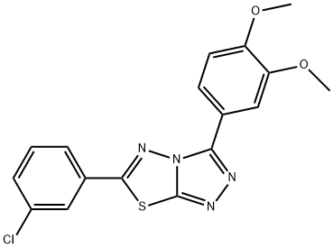 843630-15-9 6-(3-chlorophenyl)-3-(3,4-dimethoxyphenyl)[1,2,4]triazolo[3,4-b][1,3,4]thiadiazole
