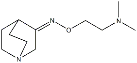 quinuclidin-3-one O-[2-(dimethylamino)ethyl]oxime Structure
