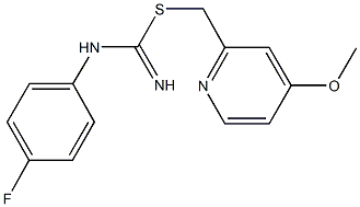 (4-methoxy-2-pyridinyl)methyl N-(4-fluorophenyl)imidothiocarbamate Struktur