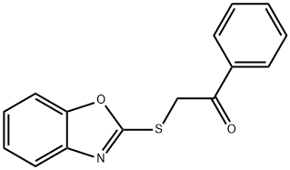 2-(1,3-benzoxazol-2-ylsulfanyl)-1-phenylethanone 结构式