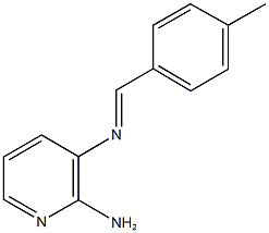 N-(2-amino-3-pyridinyl)-N-(4-methylbenzylidene)amine 结构式